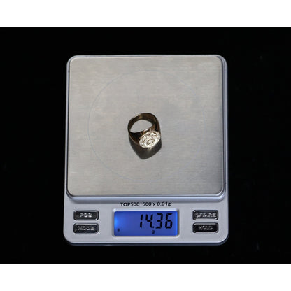 14K Yellow Gold Teamsters Local 986 Statement Ring