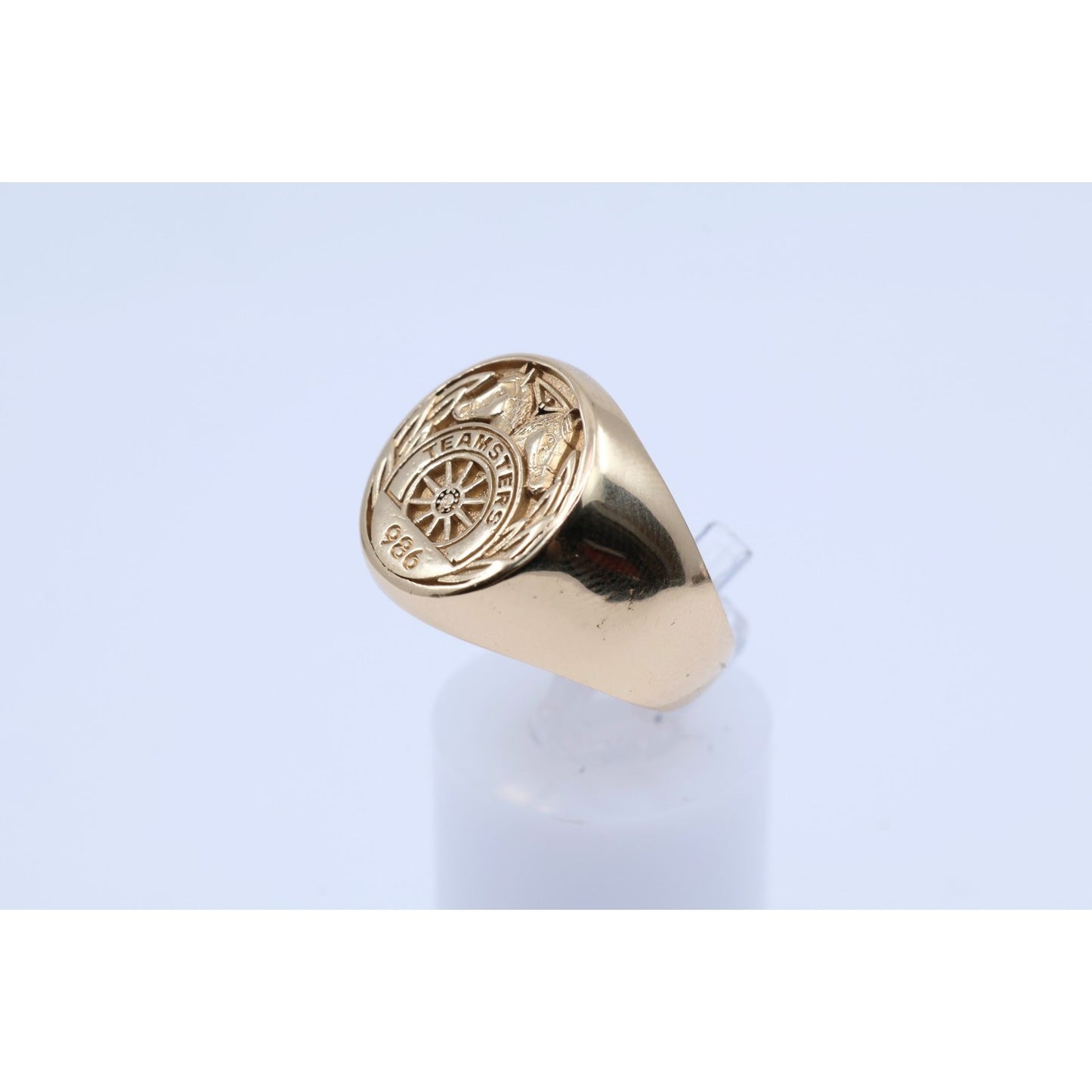 14K Yellow Gold Teamsters Local 986 Statement Ring