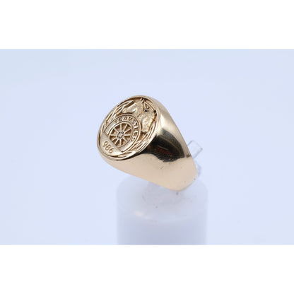 14K Yellow Gold Teamsters Local 986 Statement Ring