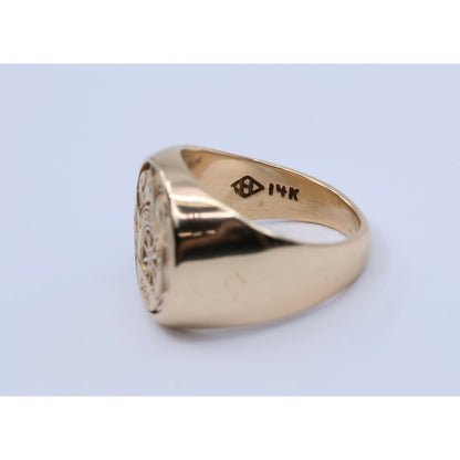14K Yellow Gold Teamsters Local 986 Statement Ring
