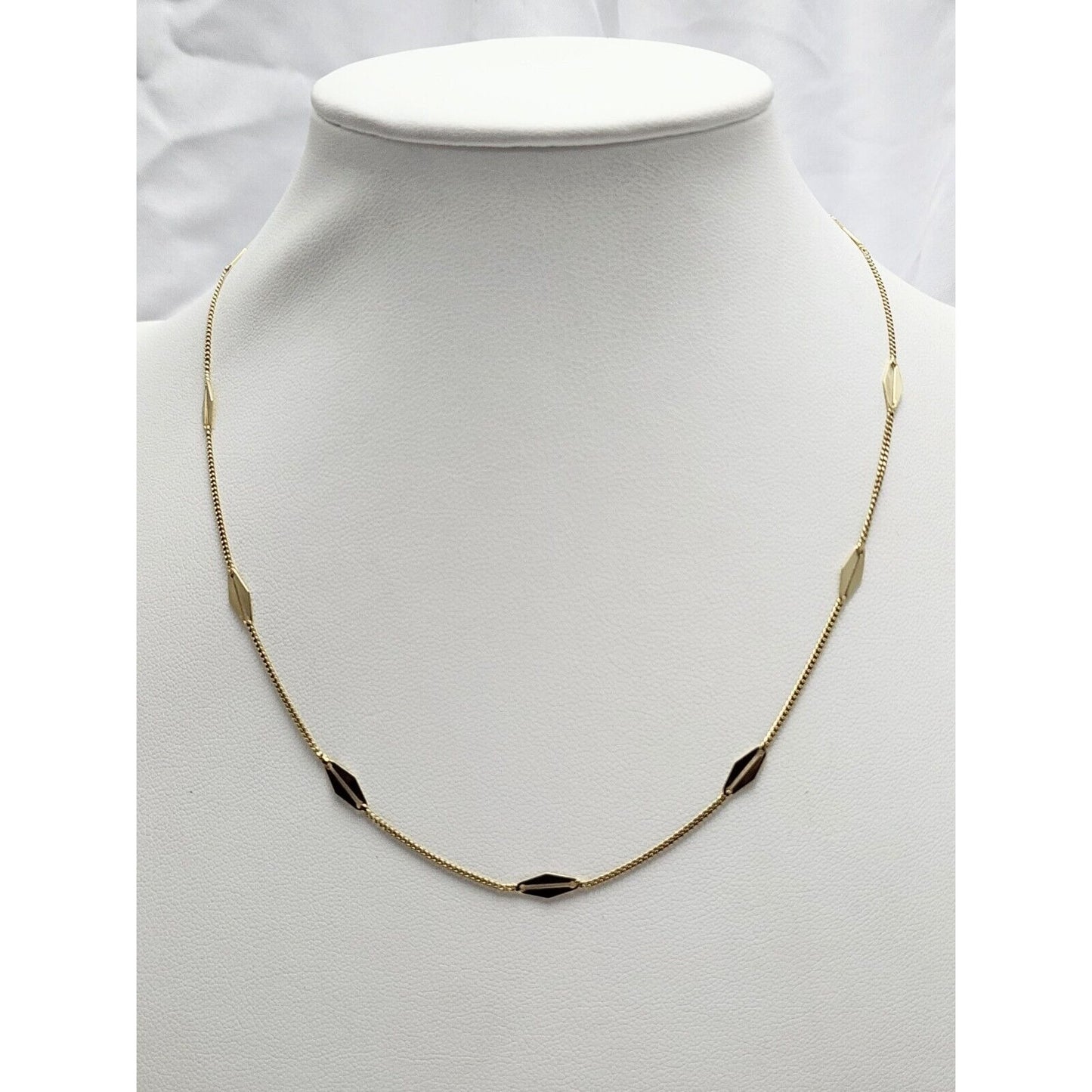 14K Yellow Gold Designer Fancy Link Chain Necklace