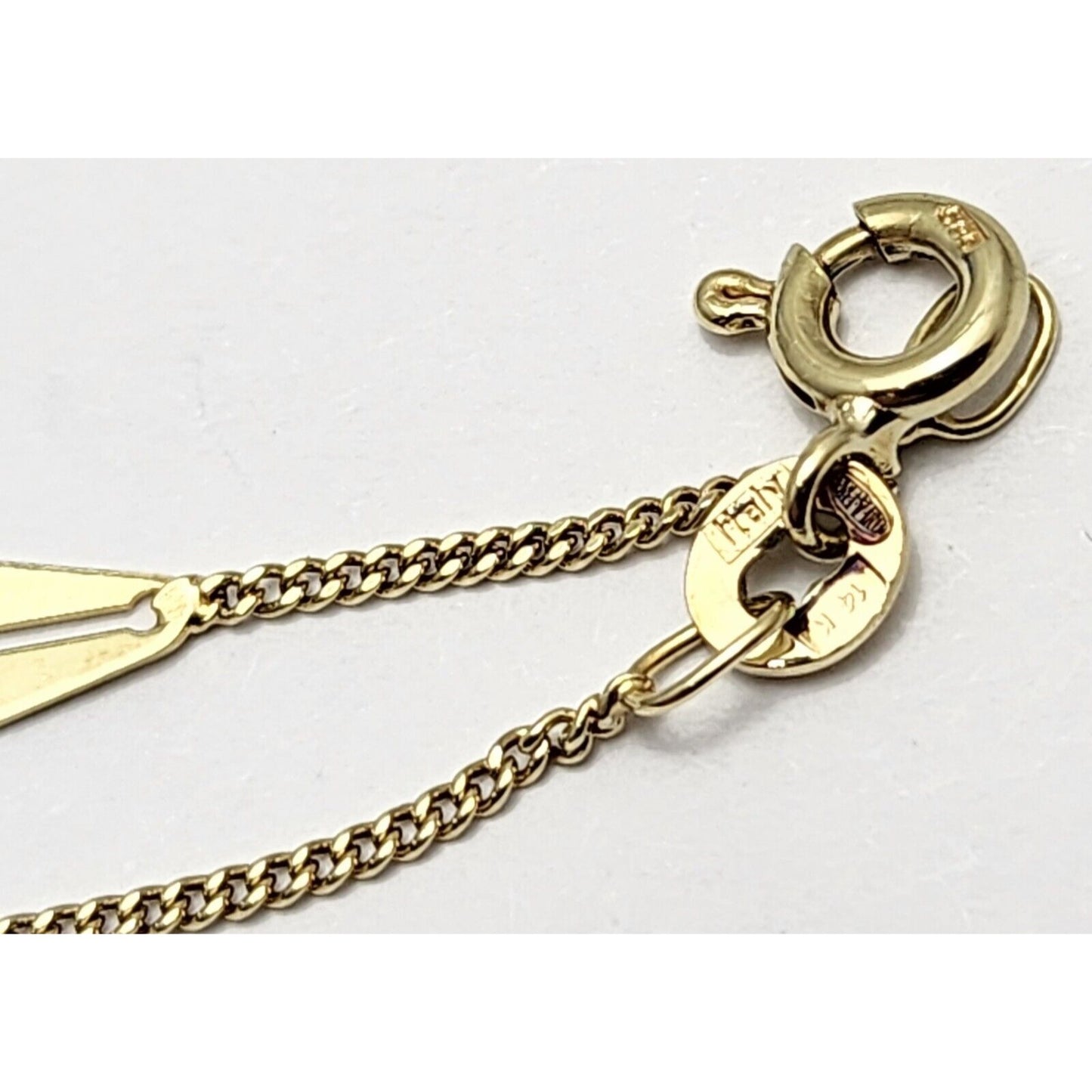 14K Yellow Gold Designer Fancy Link Chain Necklace