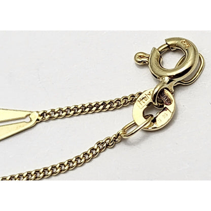 14K Yellow Gold Designer Fancy Link Chain Necklace