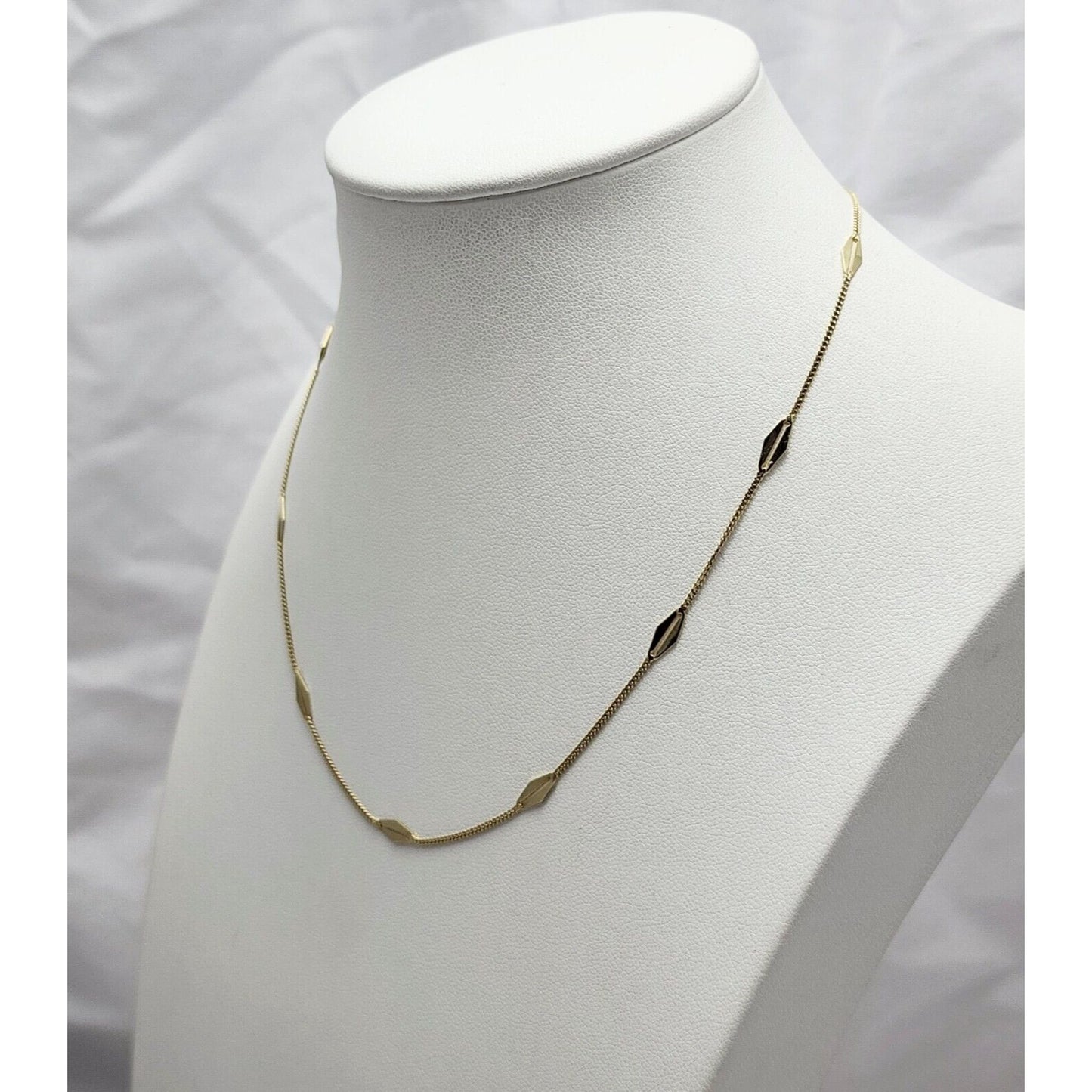 14K Yellow Gold Designer Fancy Link Chain Necklace