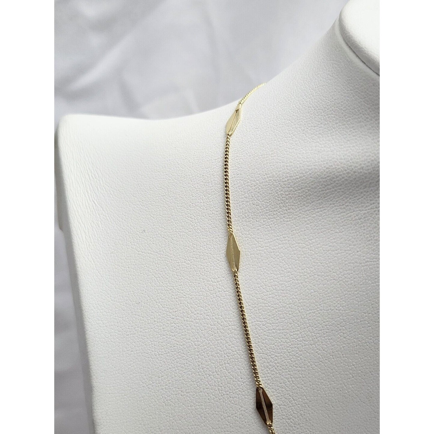 14K Yellow Gold Designer Fancy Link Chain Necklace