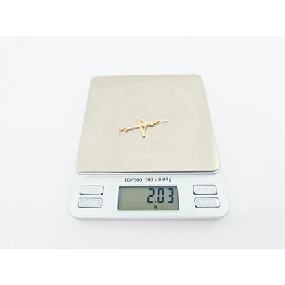 14K Rose Gold Jesus on Cross Charm Pendant