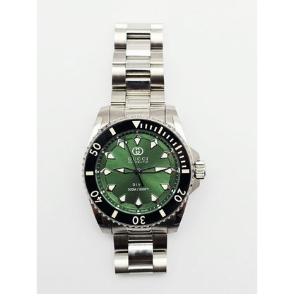 Gucci Dive Automatic Stainless Steel 40MM Green Dial Men's YA136363 Watch