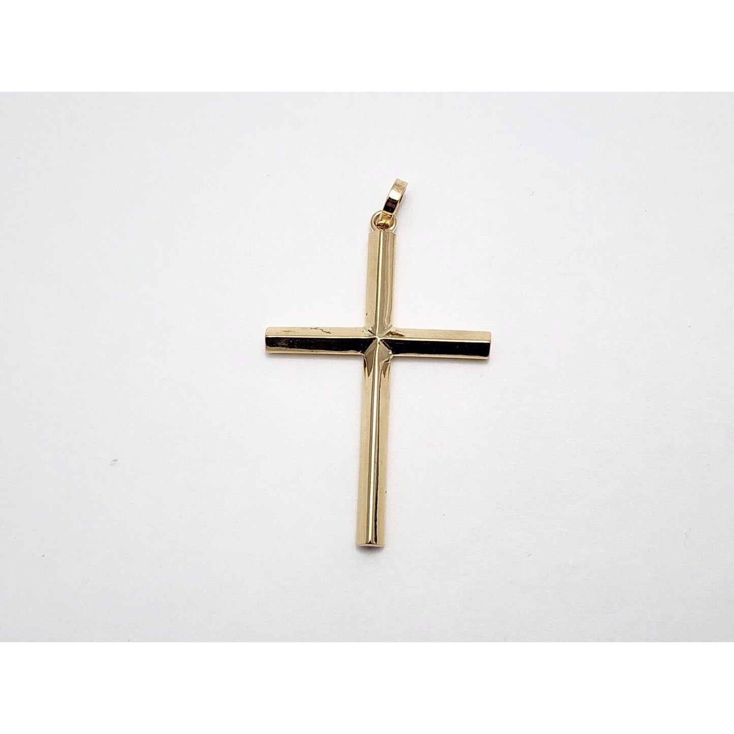 14K Yellow Gold Religious Cross Charm Pendant