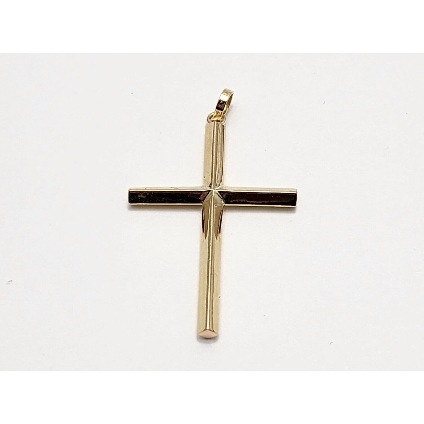 14K Yellow Gold Religious Cross Charm Pendant