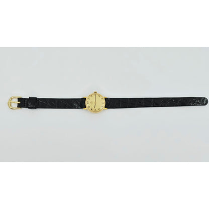 Universal Geneve 18K Yellow Gold Manual Wind Watch Cal 42 23mm Box Papers