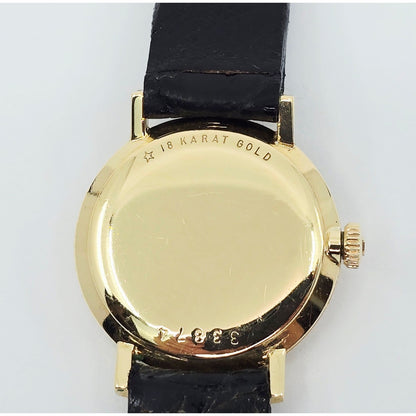 Universal Geneve 18K Yellow Gold Manual Wind Watch Cal 42 23mm Box Papers