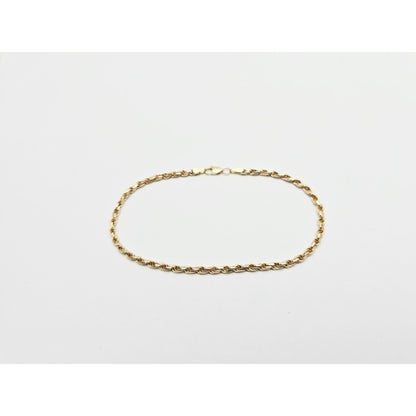 14K Yellow Gold Rope Bracelet