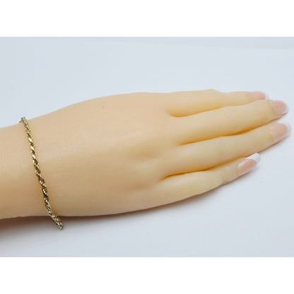 14K Yellow Gold Rope Bracelet