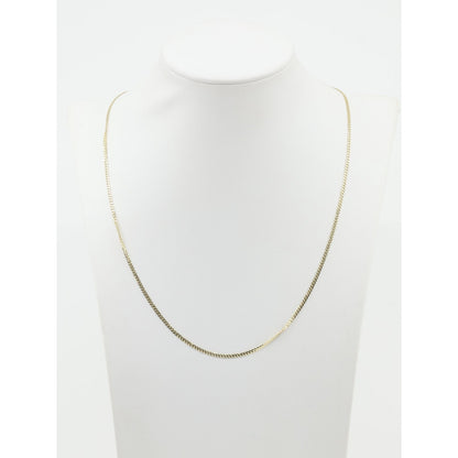 14K Yellow Gold Cuban Link Chain Necklace