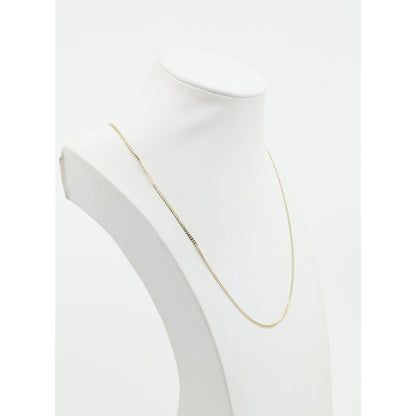 14K Yellow Gold Cuban Link Chain Necklace
