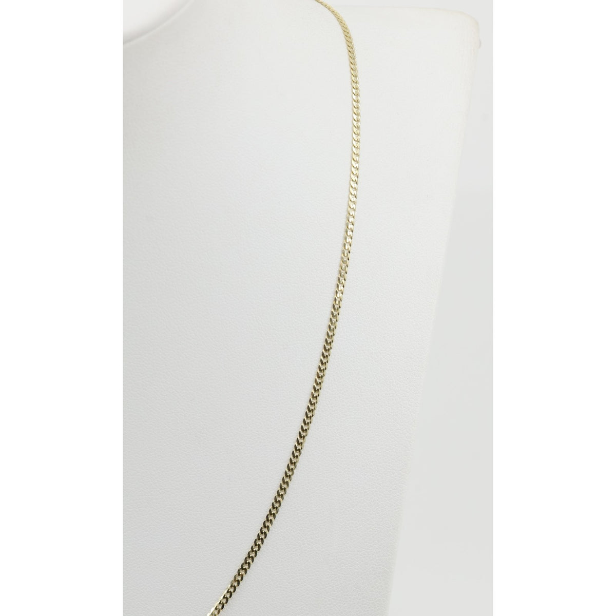 14K Yellow Gold Cuban Link Chain Necklace