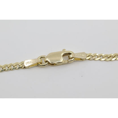 14K Yellow Gold Cuban Link Chain Necklace