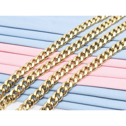 14K Yellow Gold Cuban Link Chain Necklace