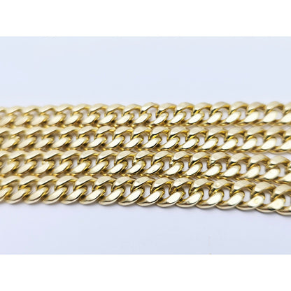 14K Yellow Gold Cuban Link Chain Necklace