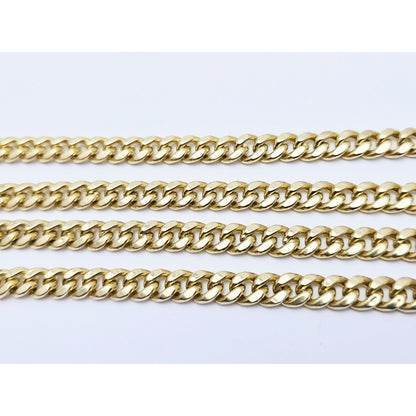 14K Yellow Gold Cuban Link Chain Necklace