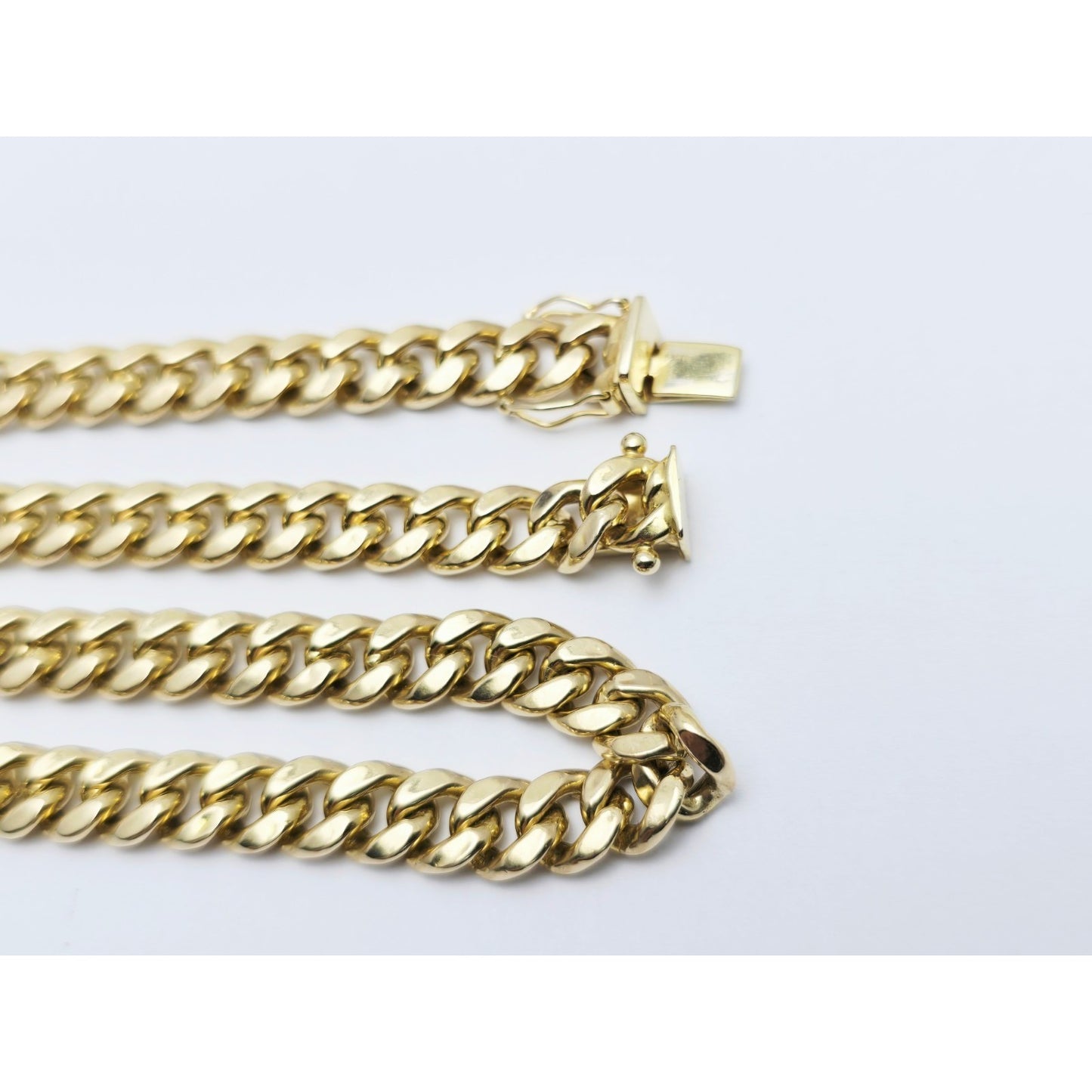 14K Yellow Gold Cuban Link Chain Necklace