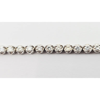 Vintage Wyler Incaflex 14K White Gold Diamond Ladies Cocktail Watch 2.3CT
