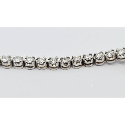 Vintage Wyler Incaflex 14K White Gold Diamond Ladies Cocktail Watch 2.3CT