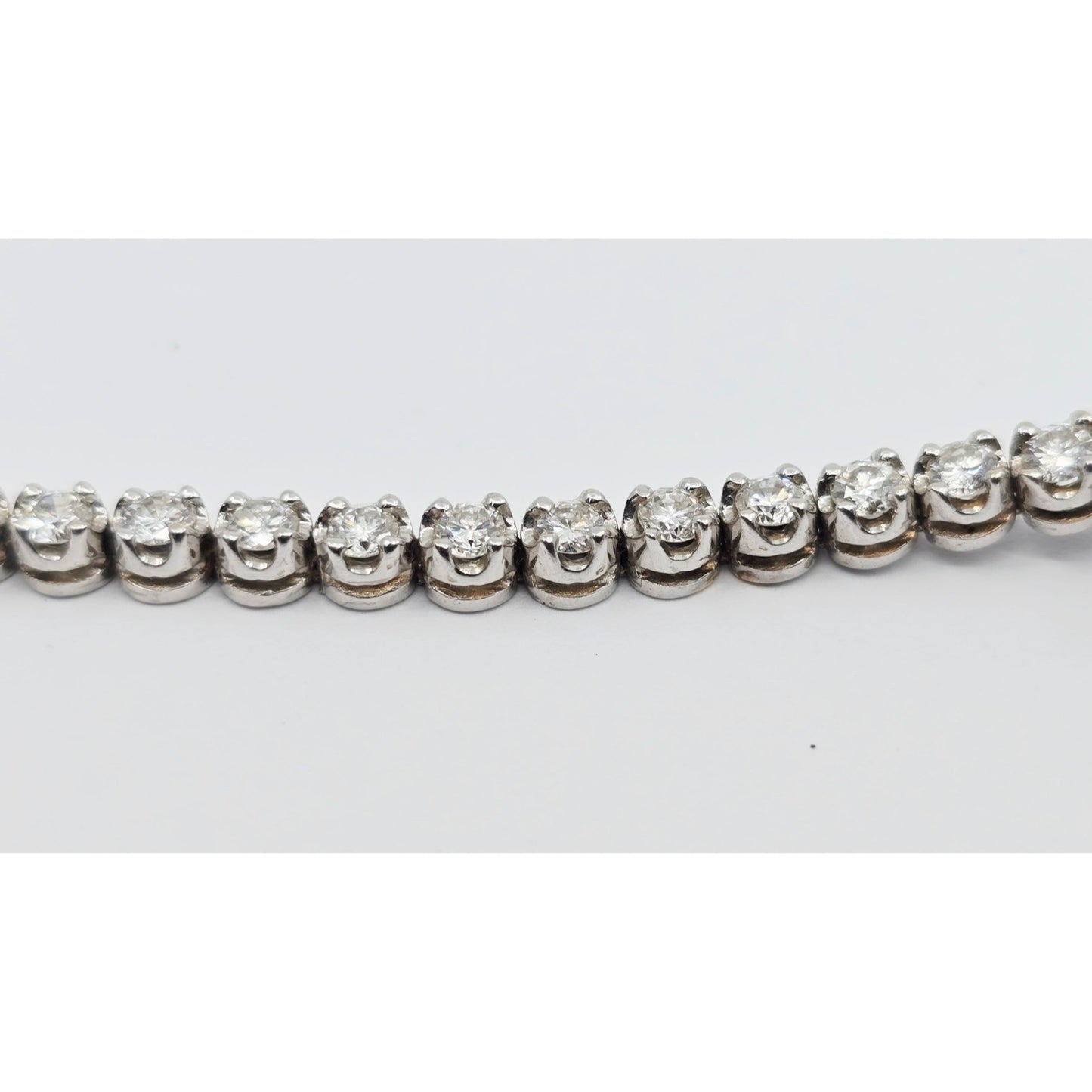 Vintage Wyler Incaflex 14K White Gold Diamond Ladies Cocktail Watch 2.3CT