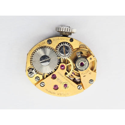 Vintage Wyler Incaflex 14K White Gold Diamond Ladies Cocktail Watch 2.3CT