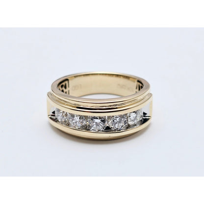 10K White Gold Lab Grown/CVD Men's Ring