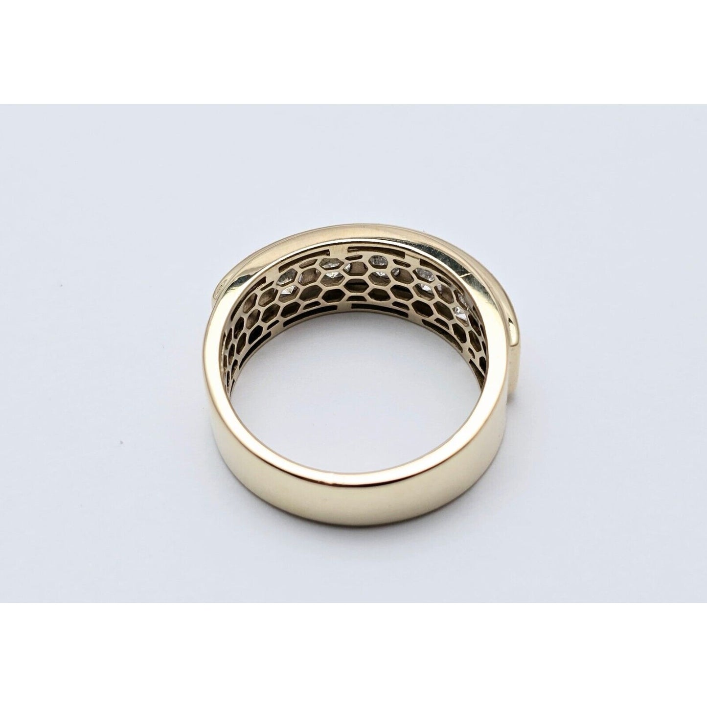 10K White Gold Lab Grown/CVD Men's Ring