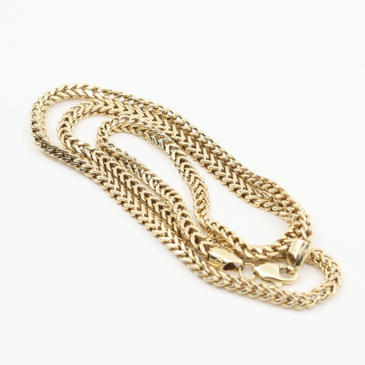 10K Yellow Gold Franco Link Chain Necklace