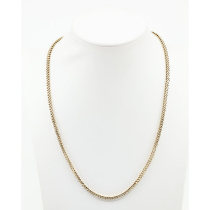 10K Yellow Gold Franco Link Chain Necklace