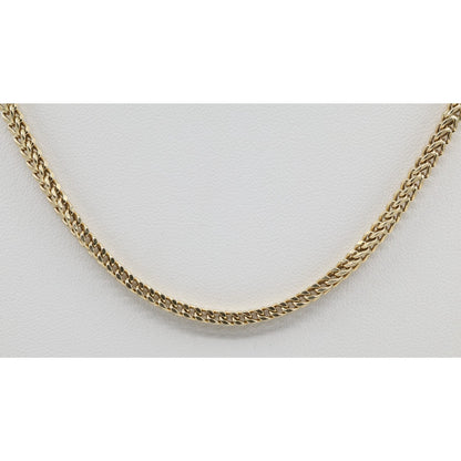 10K Yellow Gold Franco Link Chain Necklace
