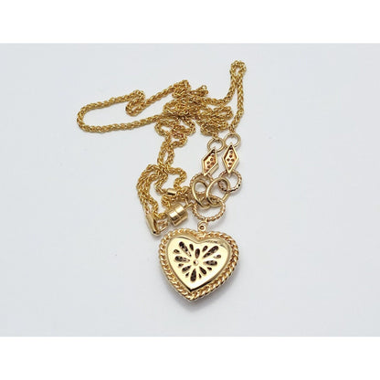 D'Oro by EFFY Diamond Pave Diamond Heart Pendant & Necklace in 14K Yellow Gold