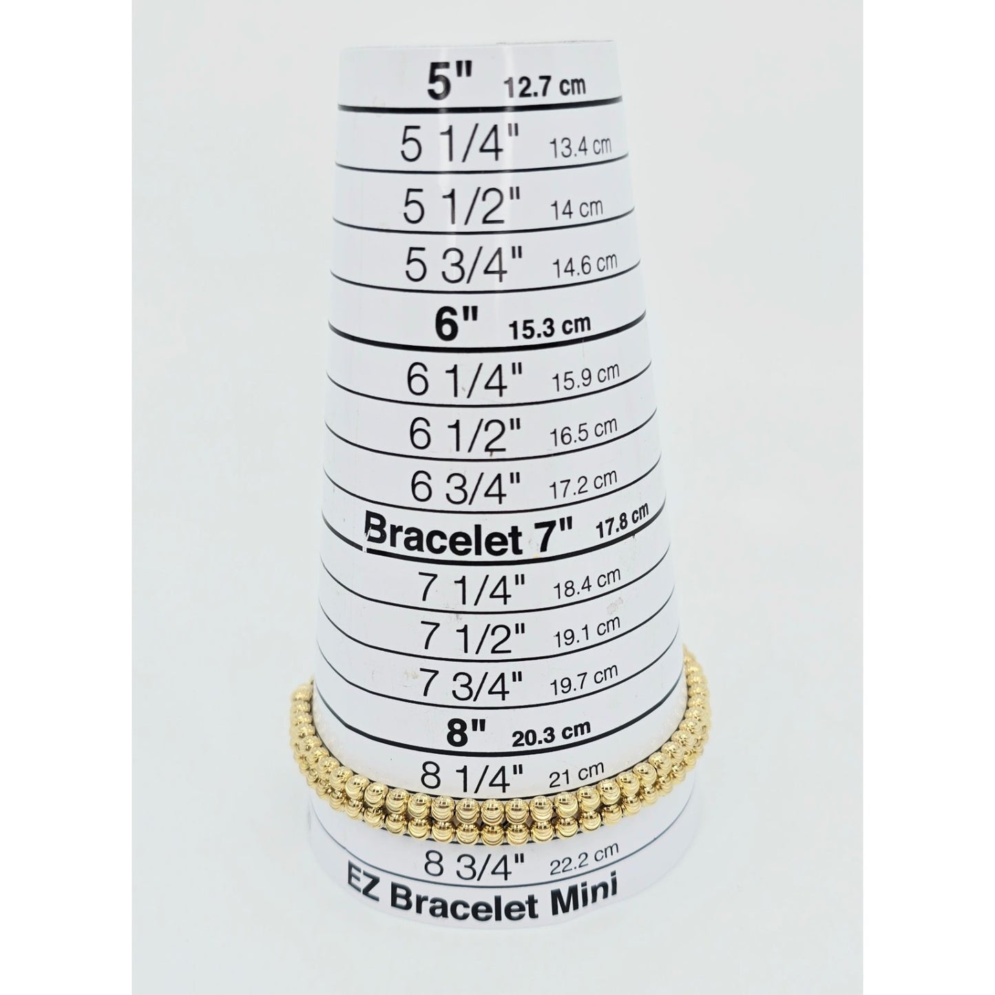 10K Yellow Gold Bead Ball Cable Link Chain Bracelet