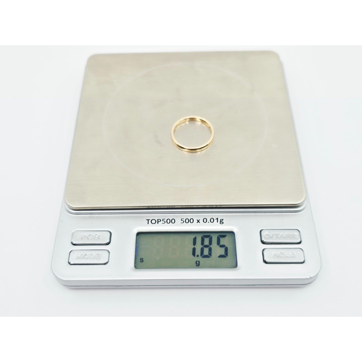 Thin 14K Rose Gold Polished Wedding Band Ring