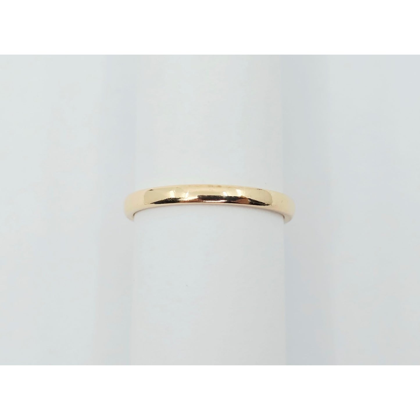 Thin 14K Rose Gold Polished Wedding Band Ring