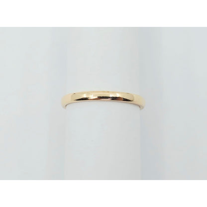 Thin 14K Rose Gold Polished Wedding Band Ring