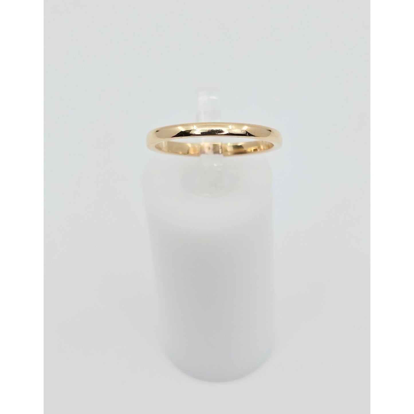 Thin 14K Rose Gold Polished Wedding Band Ring