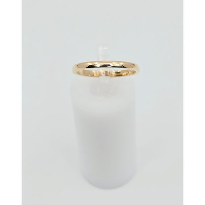 Thin 14K Rose Gold Polished Wedding Band Ring