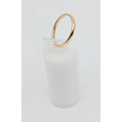 Thin 14K Rose Gold Polished Wedding Band Ring