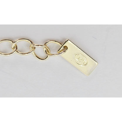 Adinas Jewels 925 Silver Gold Plated Resizable Butterfly Anklet Link CZ Bracelet