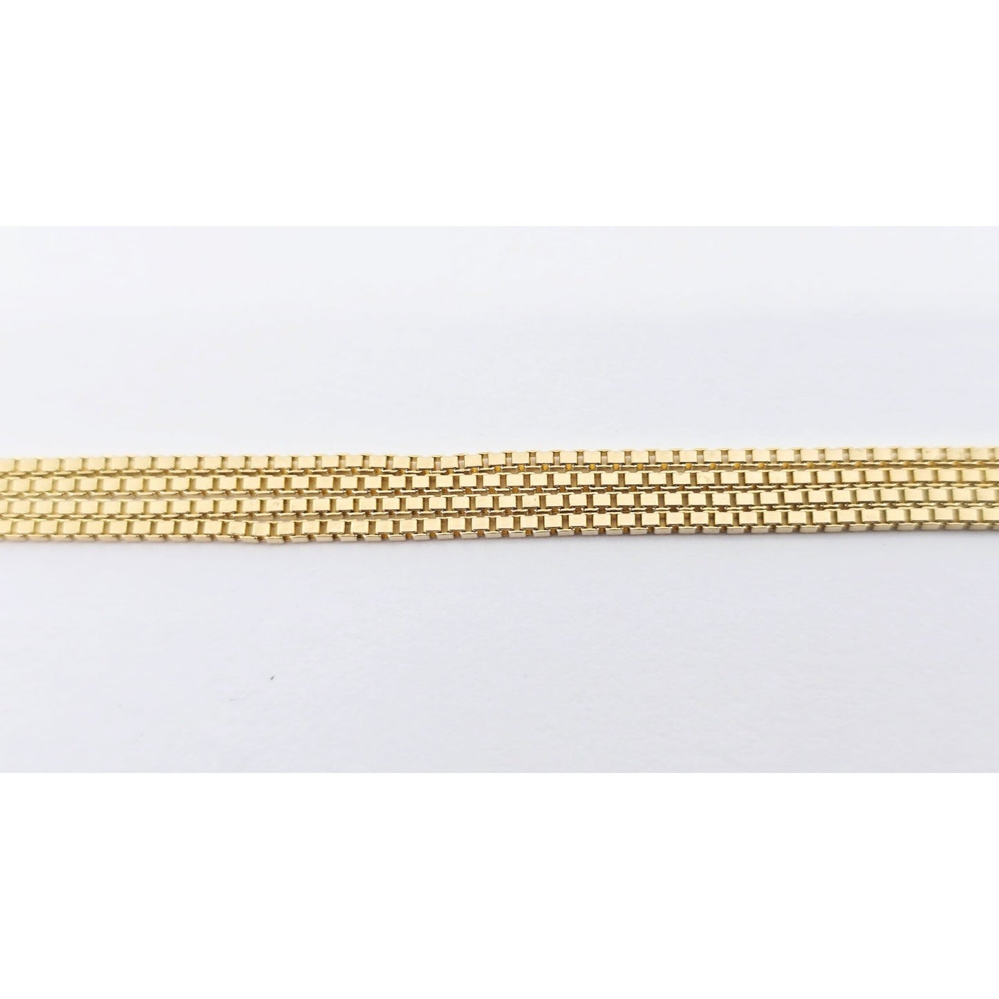 14K Yellow Gold Box Link Chain Necklace