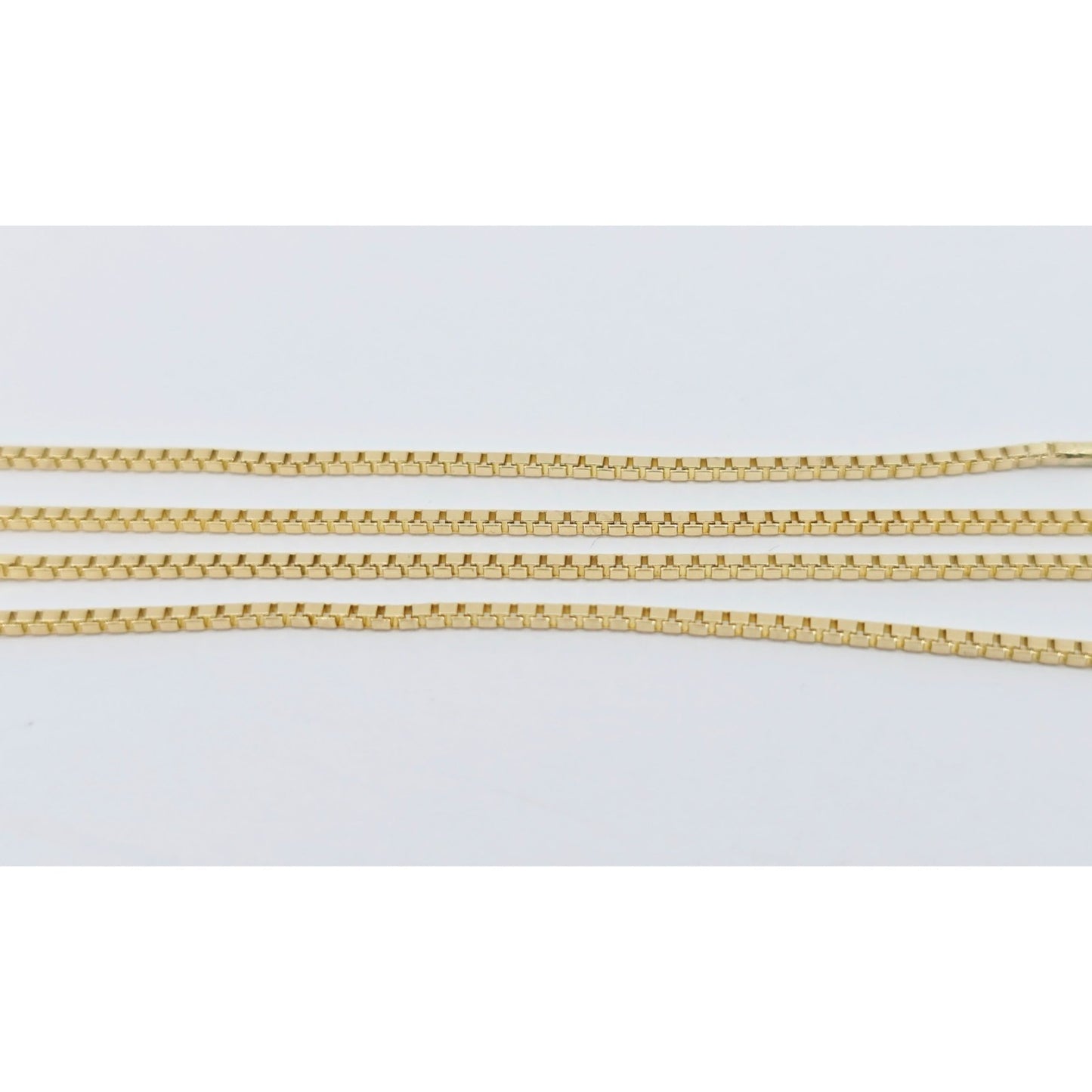 14K Yellow Gold Box Link Chain Necklace