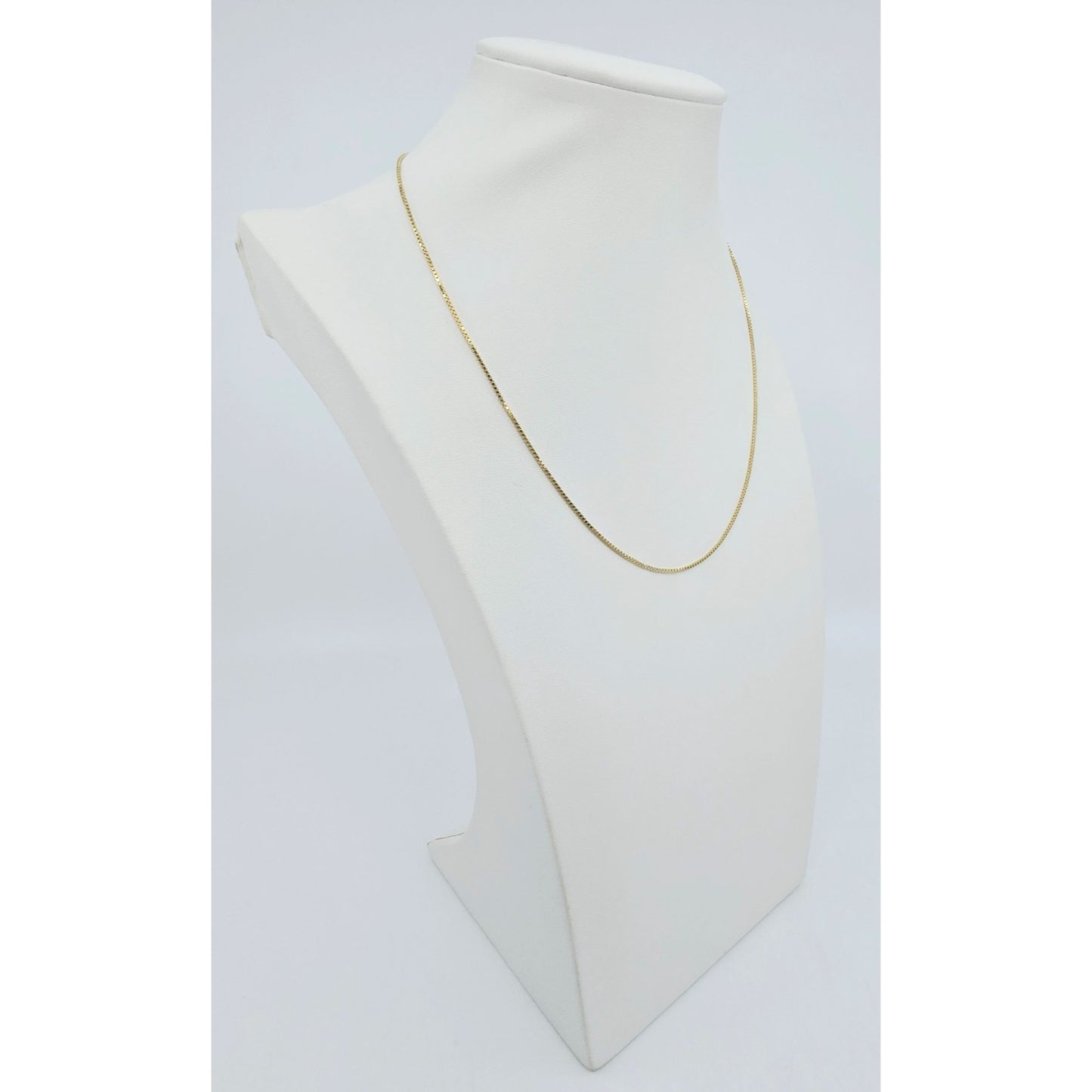 14K Yellow Gold Box Link Chain Necklace