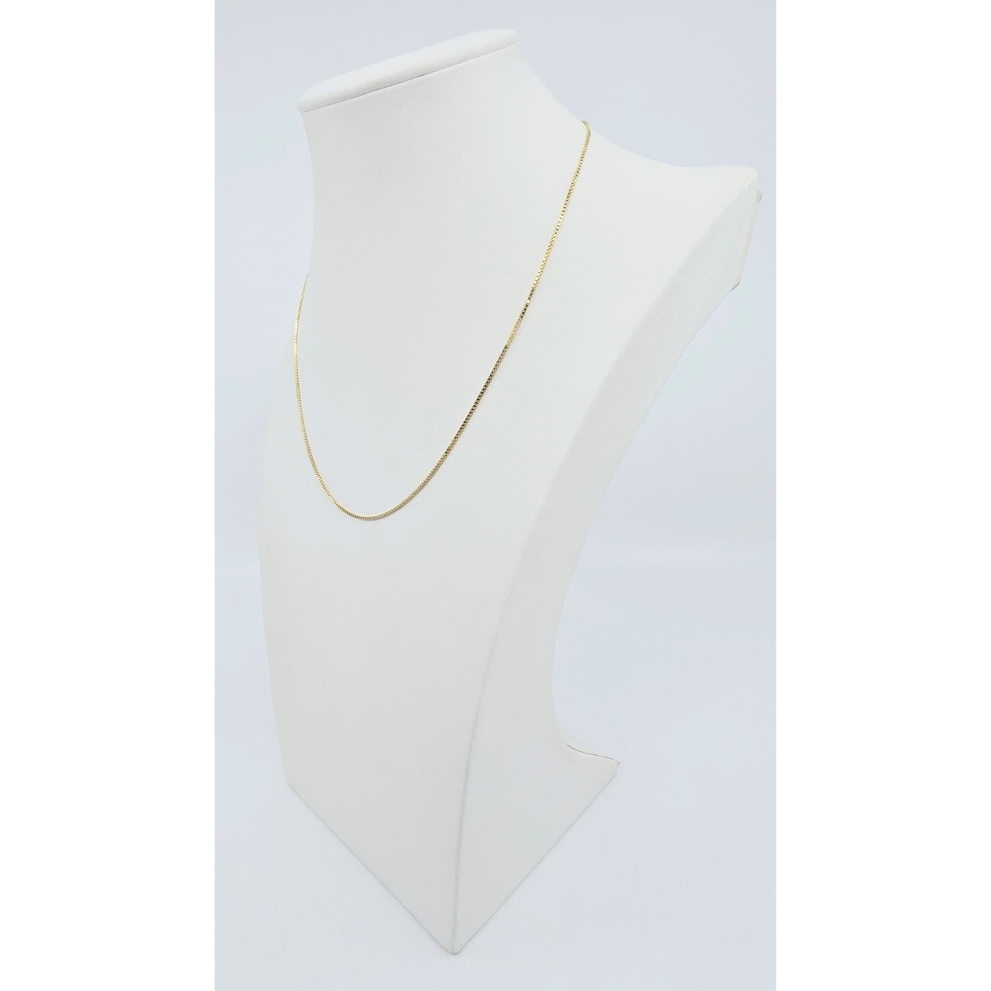 14K Yellow Gold Box Link Chain Necklace