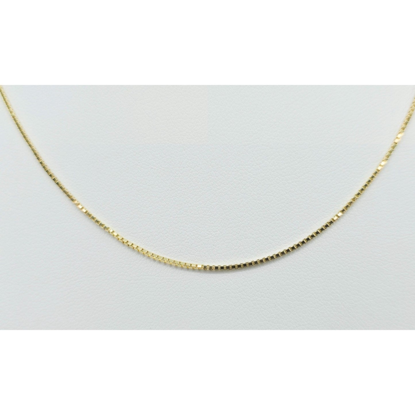 14K Yellow Gold Box Link Chain Necklace