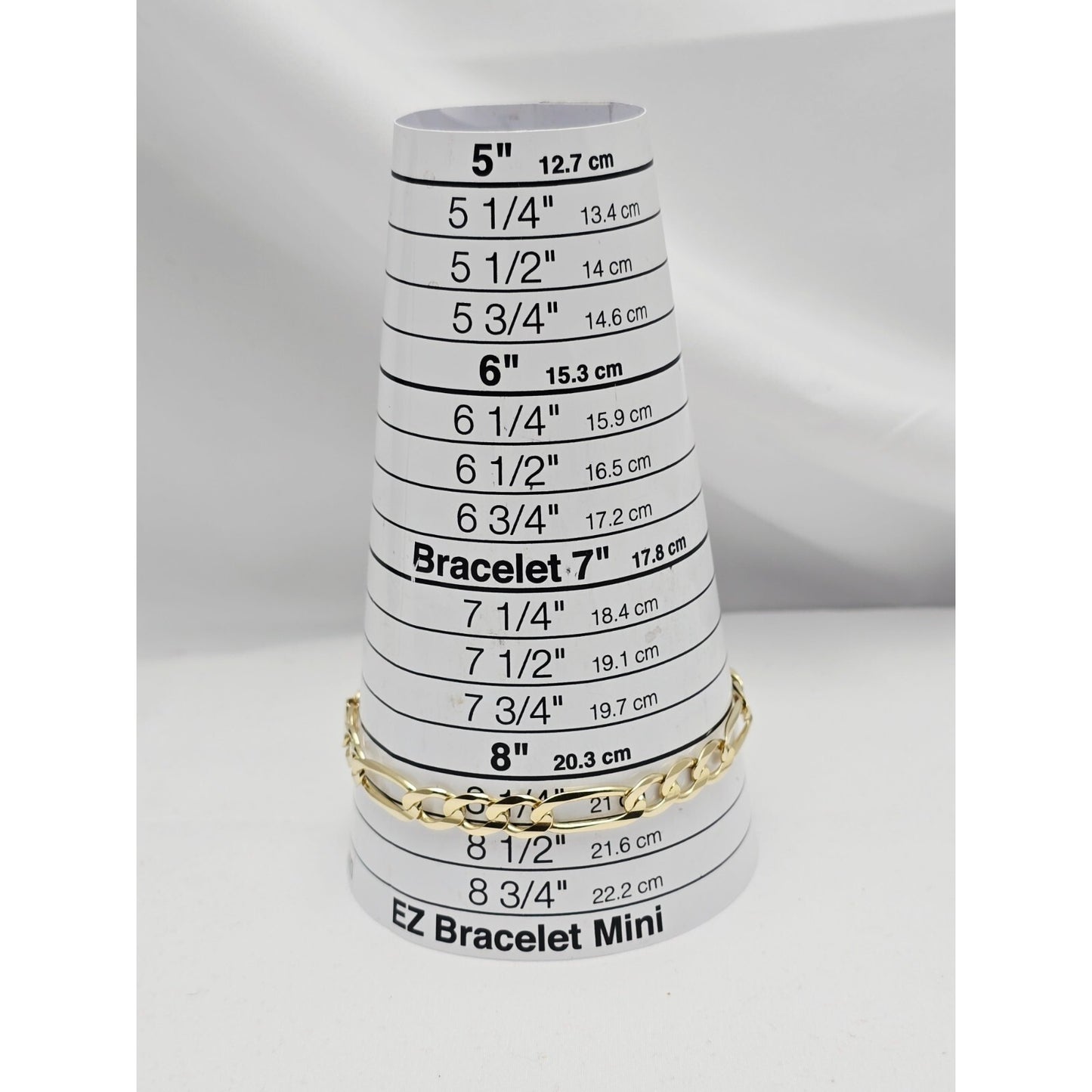 14K Yellow Gold Figaro Link Bracelet