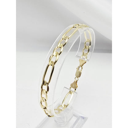 14K Yellow Gold Figaro Link Bracelet